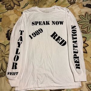 Taylor swift official merch-white long sleeve